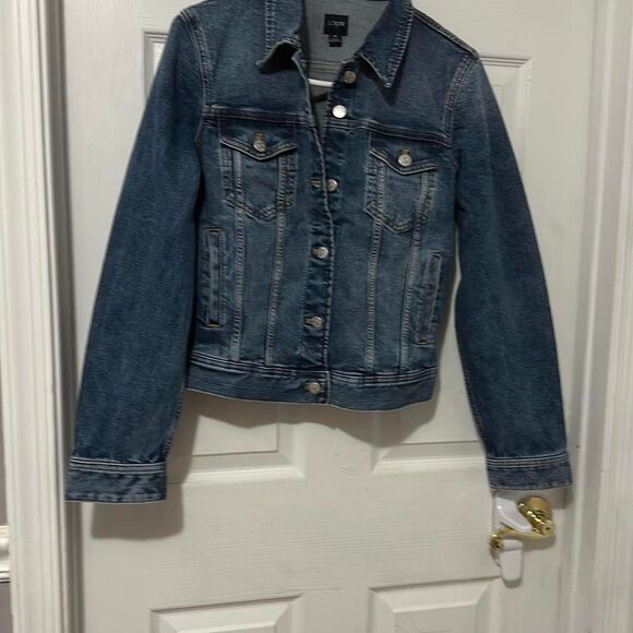 Jcrew Women's Blue and Navy Jacket - Picture 1 of 8